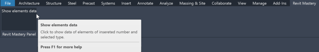 Revit menu customization: ribbon tabs, panels, buttons, textBoxes ...